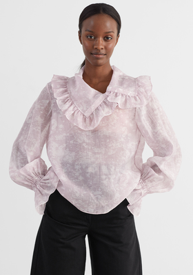 Sheer Ruffled Blouse from Other Stories