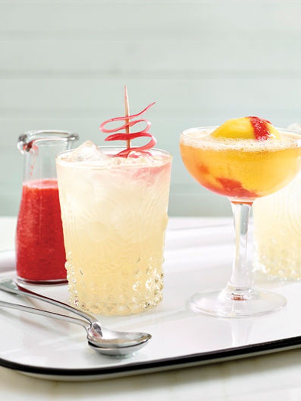 Ginger Gin & Rhubarb Fizz