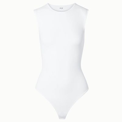 Lenox Stretch-Jersey Thong Bodysuit from Alix NYC