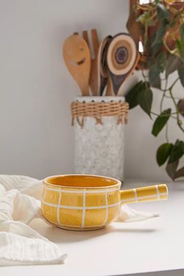 Yellow Grid Soup Bowl from Urban Outfitters