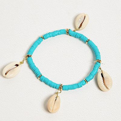 Shell Pendant Stretch Bracelet from Urban Outfitters