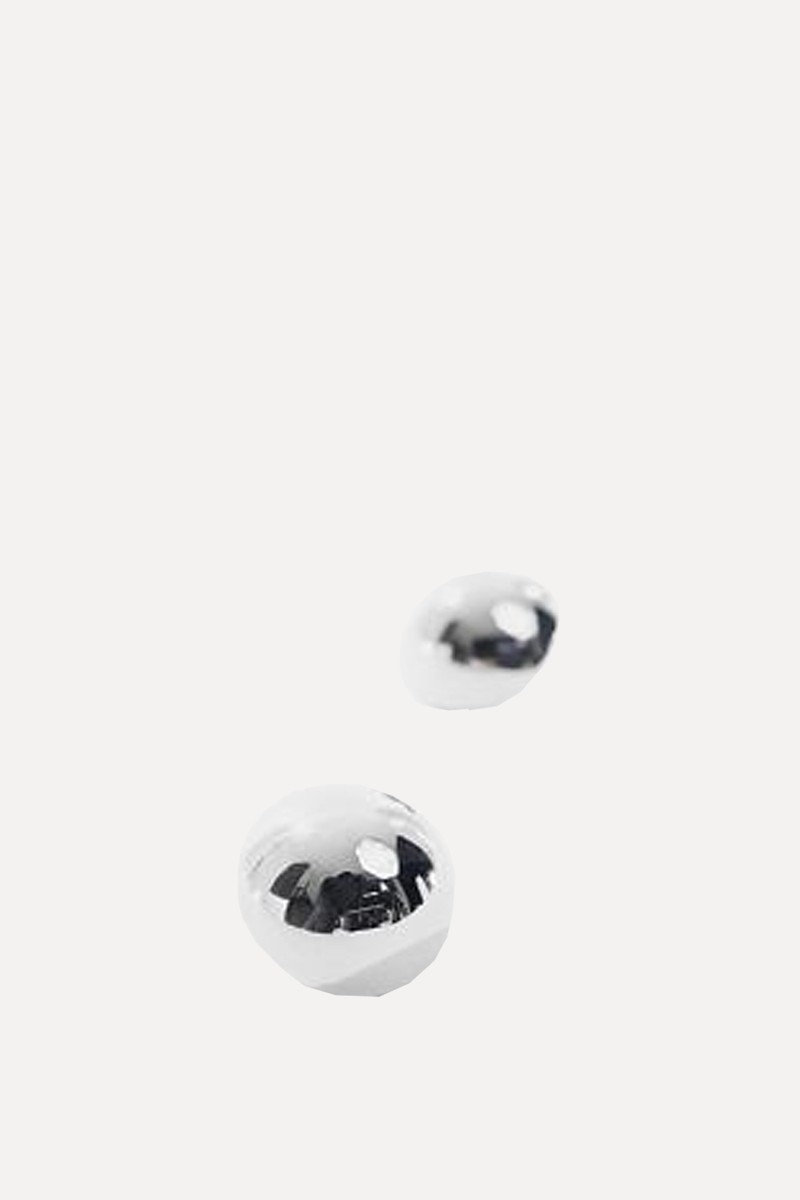 Metallic Sphere Earrings from Mango