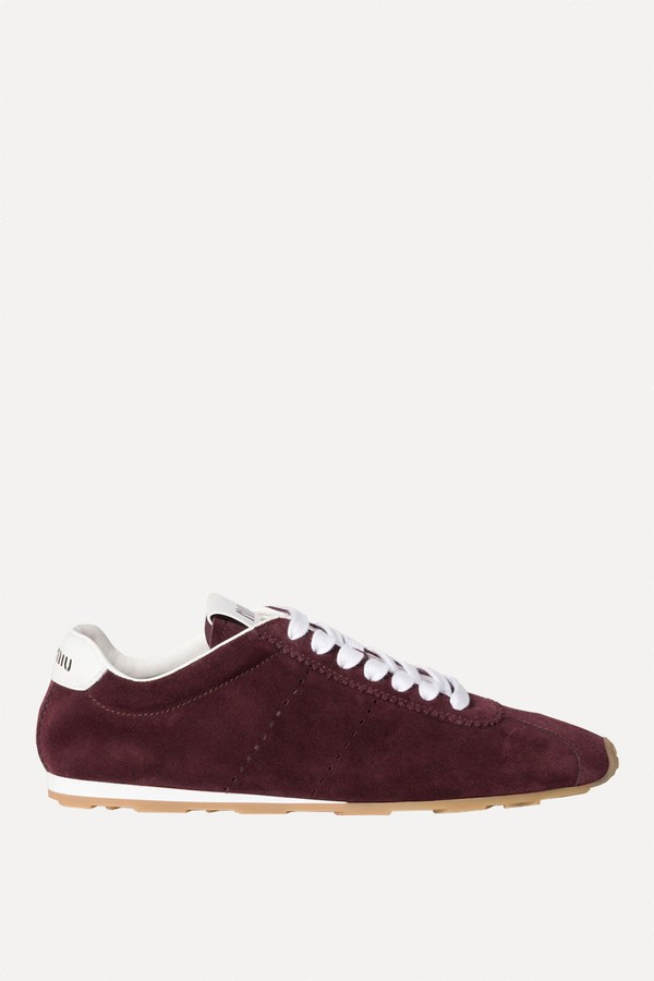 Plume Suede Sneakers from Miu Miu