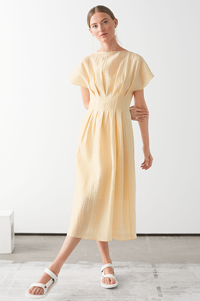 Gathered Waistline Midi Dress from & Other Stories