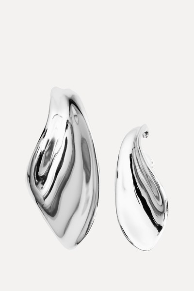 Organic-Shaped Mismatched Earrings from COS