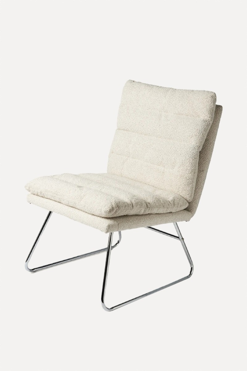 Lounge Chair With Bouclé Fabric from Søstrene Grene