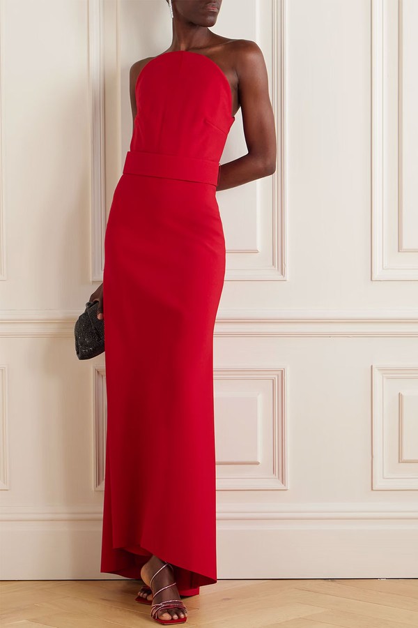 Ember Belted Crepe Maxi Dress from Solace London