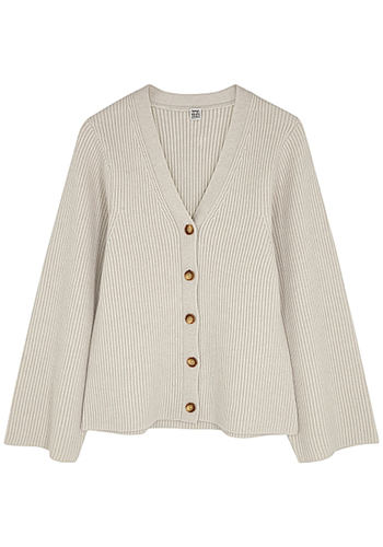 Ribbed Wool-Blend Cardigan from Totême