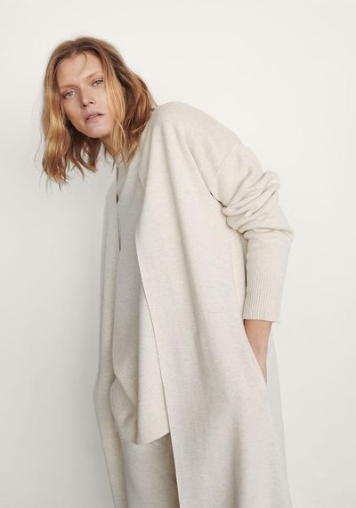 Long Knit Coat from Massimo Dutti