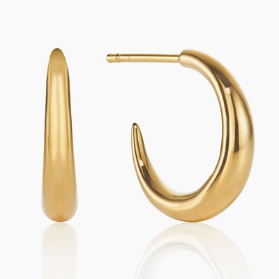 Small Gold Graduated Hoops from Otiumberg