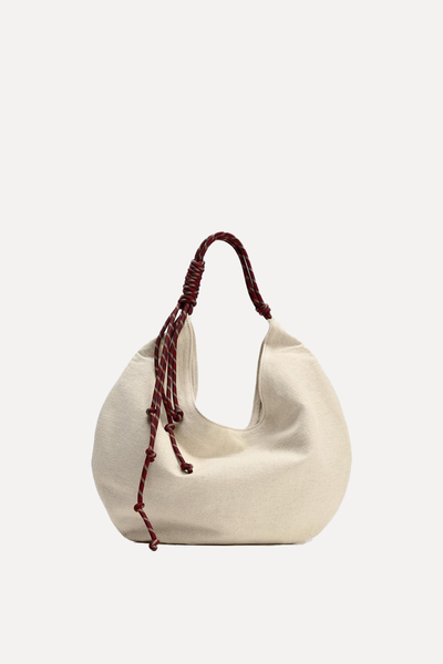 Shoulder Bag With Cord Handle from Zara