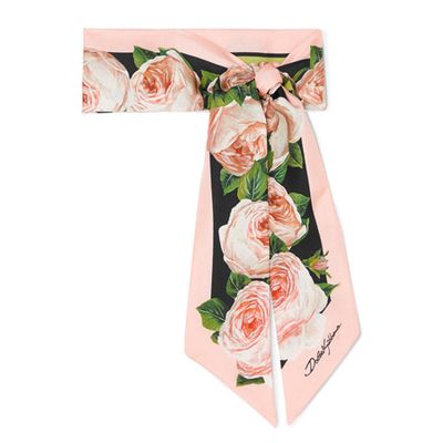 Floral Print Scarf from Dolce & Gabbana
