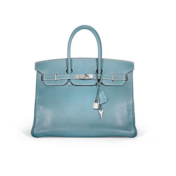 Blue Jean Chèvre Birkin 35 from Hermès