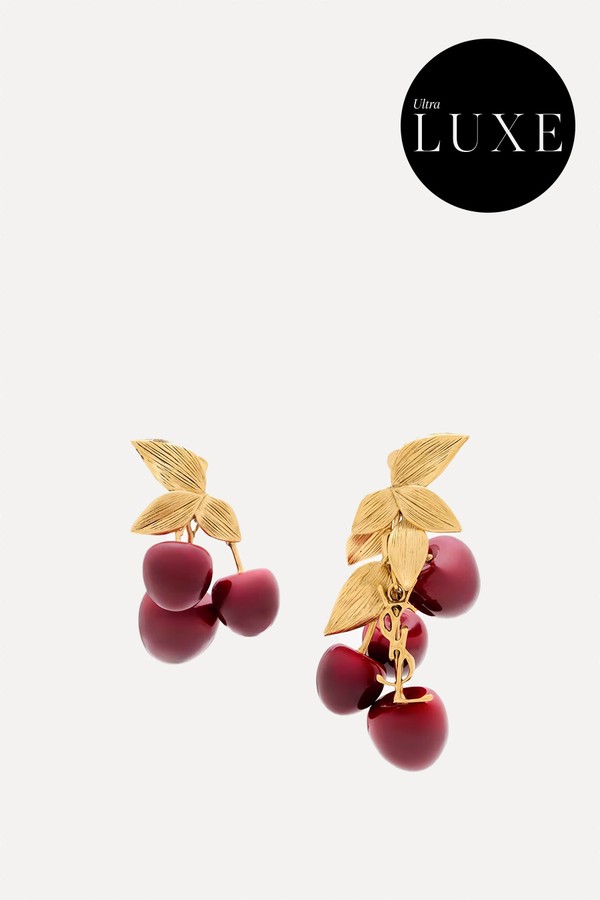 Cassandre Cherry Earrings  from Saint Laurent