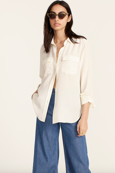 Classic Fit Silk Shirt