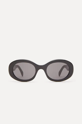 Triomphe Oval Acetate Sunglasses  from Celine