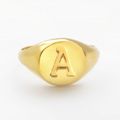 Gold Initial Signet Ring from Ottoman Hands