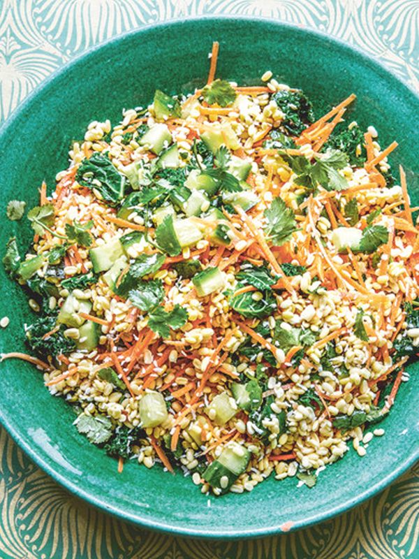 Moong Dhal, Kale & Coconut Salad