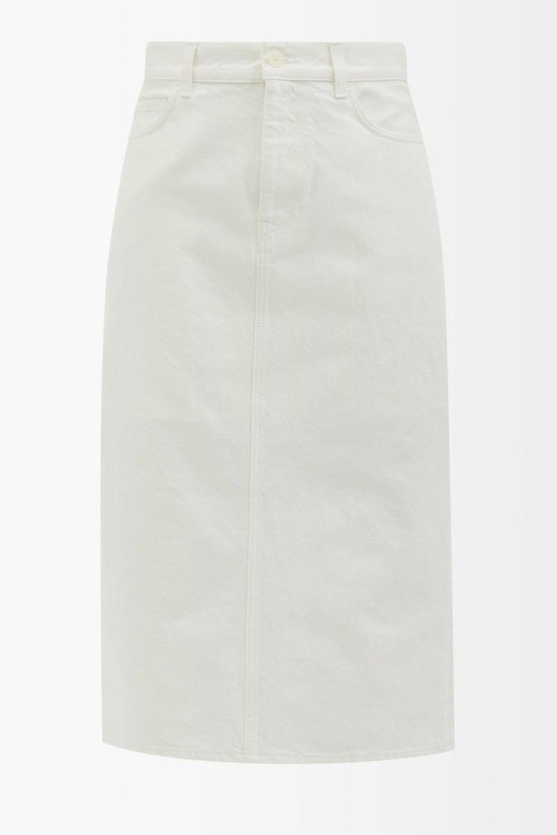 Tima Denim Midi Skirt from The Row