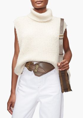 Megan Roll-Neck Cotton-Blend Sleeveless Sweater from Isabel Marant Étoile