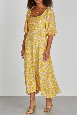 Bronte Floral-Print Midi Dress from Faithfull The Brand