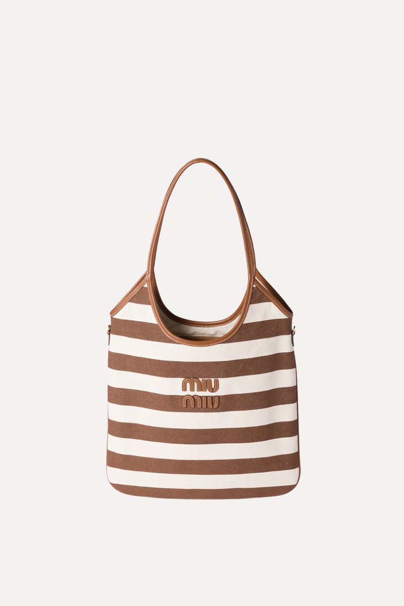 Ivy Canvas & Leather Bag from Miu Miu