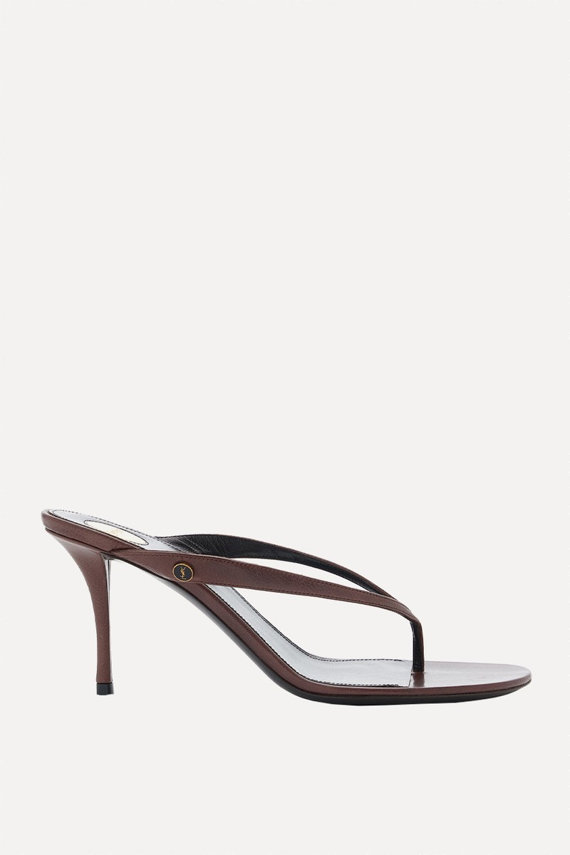 Sue Mules In Smooth Leather from Saint Laurent