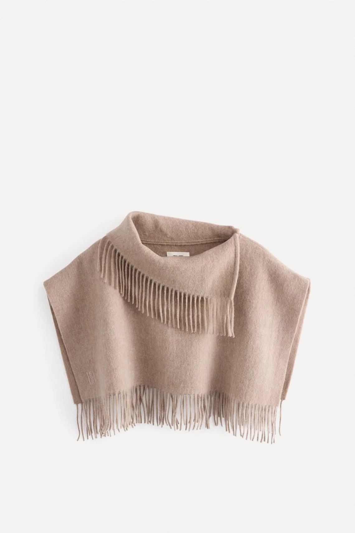 Turtla Wool Fringe Bib Scarf from By Malene Birger