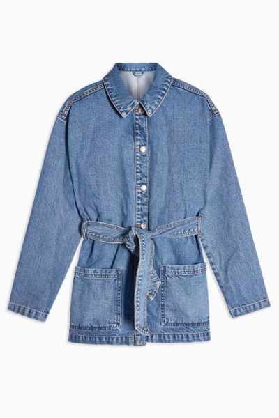 Belted Denim Jacket