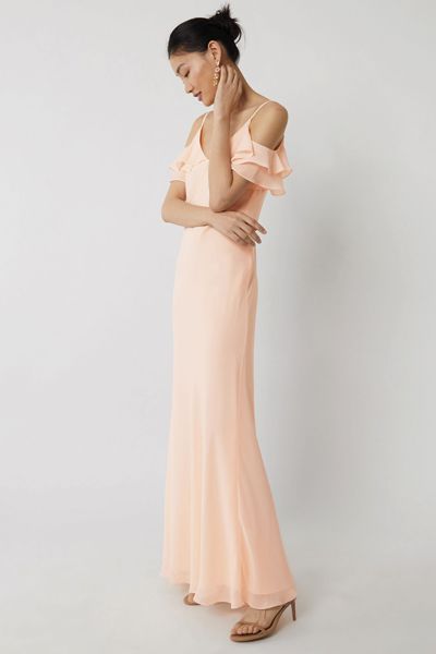 Cold-Shoulder Bridesmaid Dress