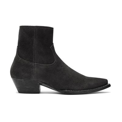 Lukas Western Suede Ankle Boots from Saint Laurent
