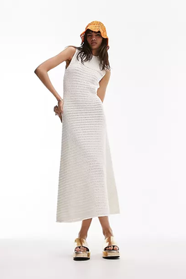 Knitted Open Sleeveless Dress from Topshop 