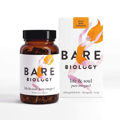 Life & Soul Omega 3 Fish Oil Mini Capsules from Bare Biology