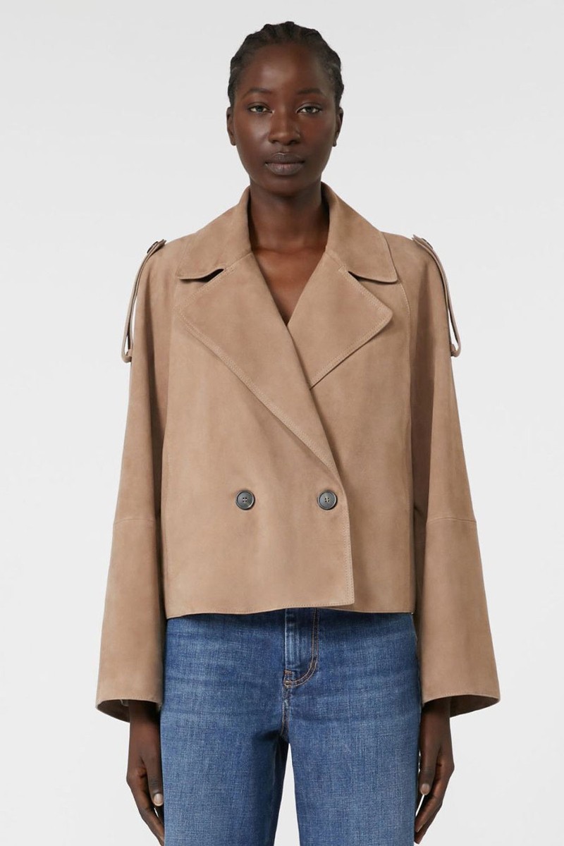 Short Suede Trench Coat from Weekend Max Mara