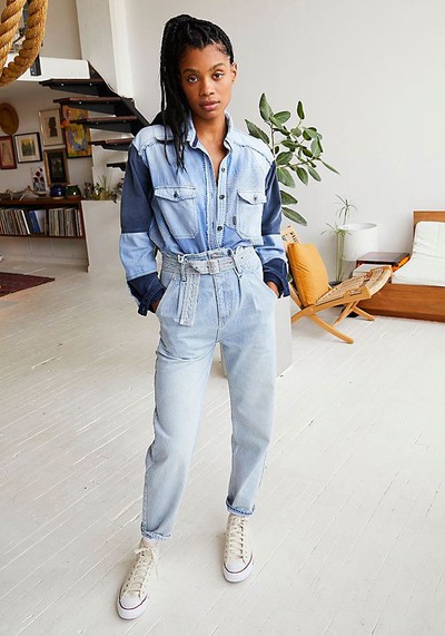 Sadie Belted Paperbag Jeans