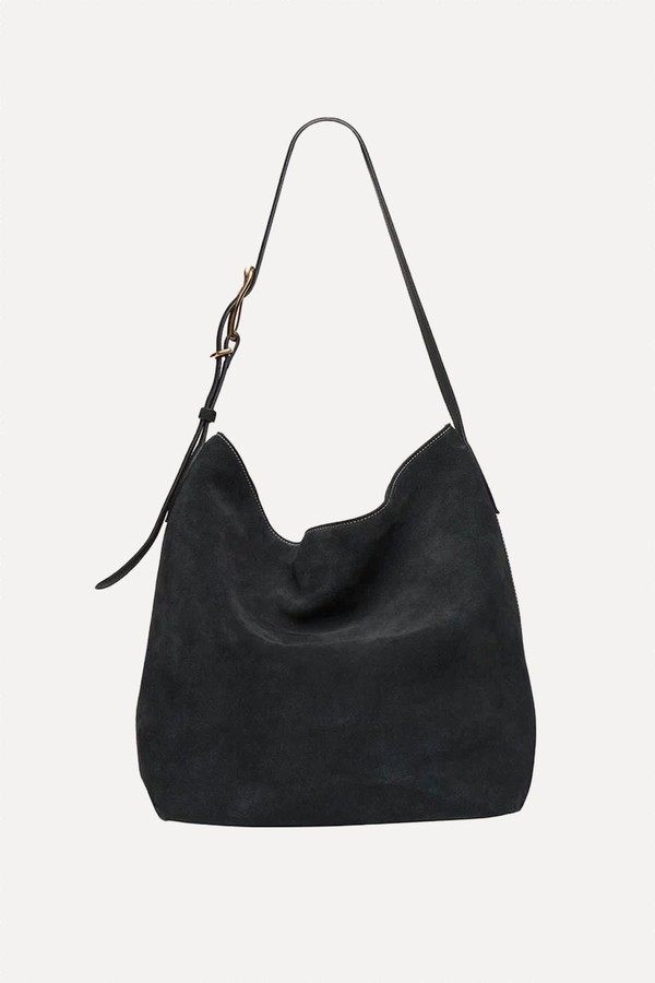 Suede Slouch Bucket from Liffner