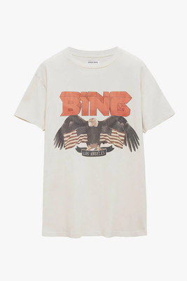 Graphic-Print Cotton T-Shirt from Anine Bing