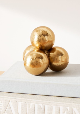Stacked Metal Sphere Decorative Object from West Elm