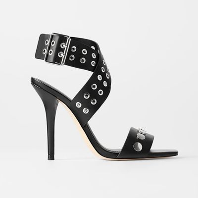 Heeled Sandals With Rocker Studs from Zara