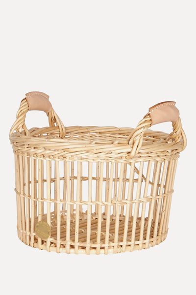 "Open Work" Wicker Basket 