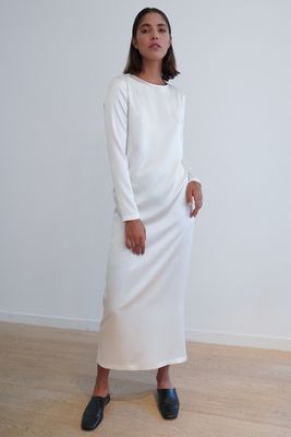 Jacqueline Silk-Satin Midi Dress from La Collection
