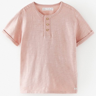 Slub Knit Henley T-shirt