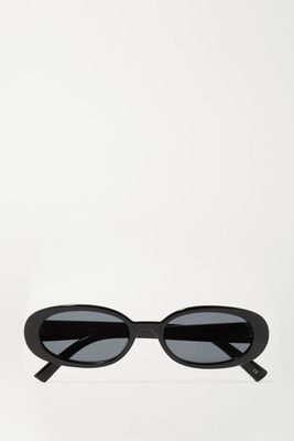 Outta Love Oval-Frame Acetate Sunglasses from Le Specs