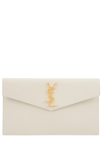 Cassandra Pebbled Leather Pouch from Saint Laurent