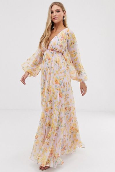 Blouson Sleeve Maxi Dress from ASOS