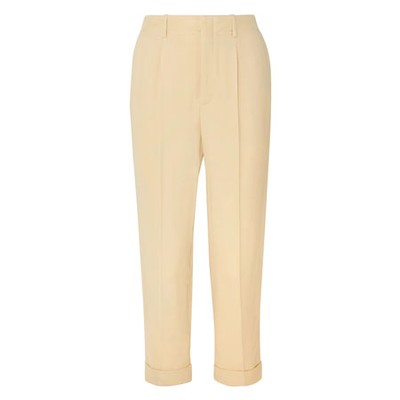 Cropped Crepe Straight Leg Pants from Vanessa Bruno