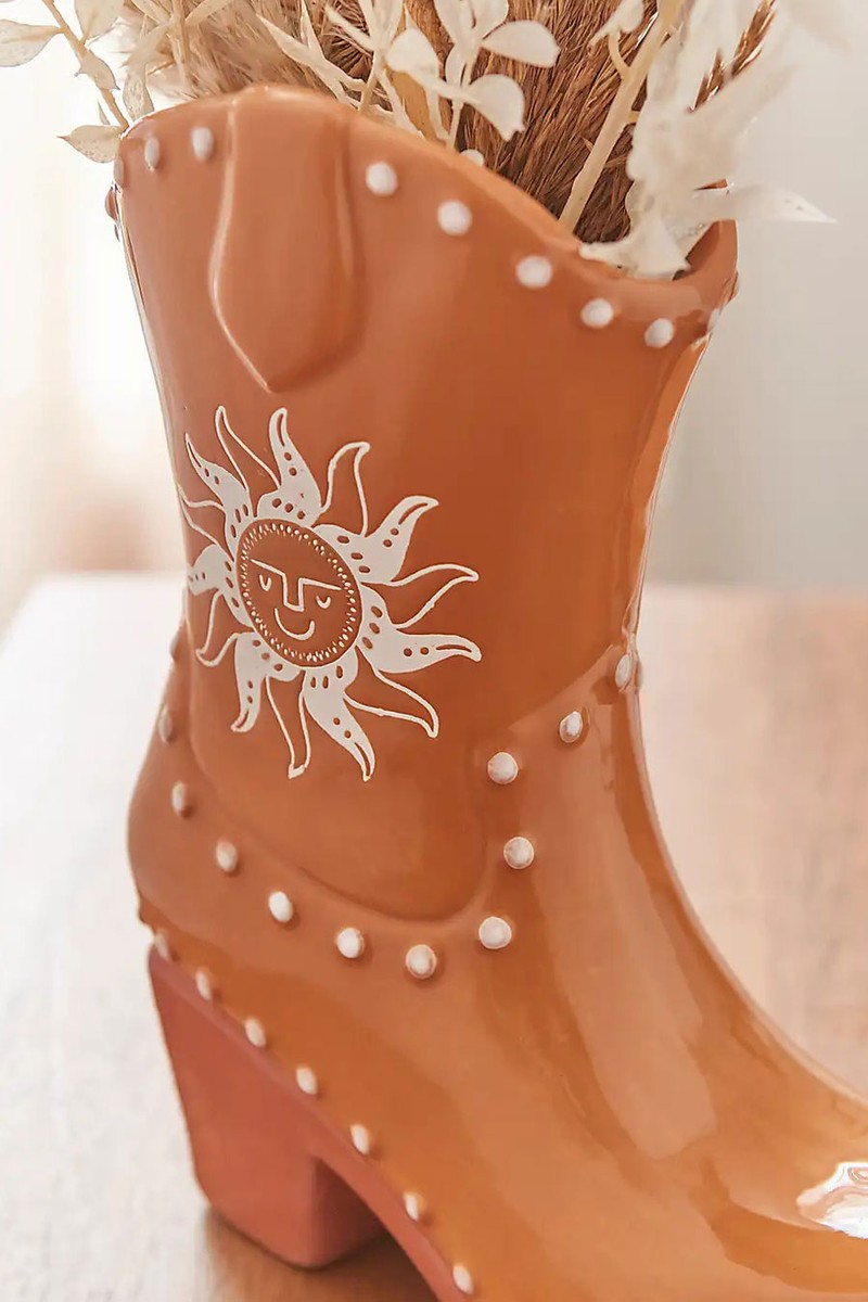 Sunbeam Cowboy Boot Vase from Dunelm