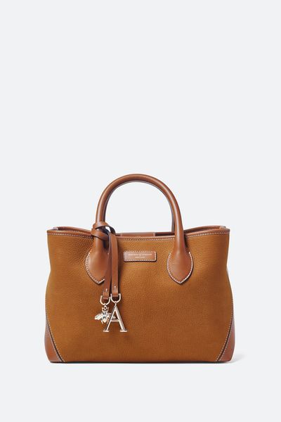 Midi London Leather Tote 