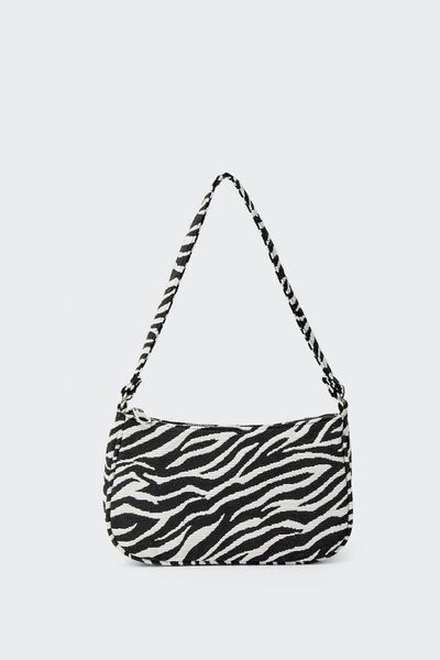 Zebra Shoulder Bag from Stradivarius