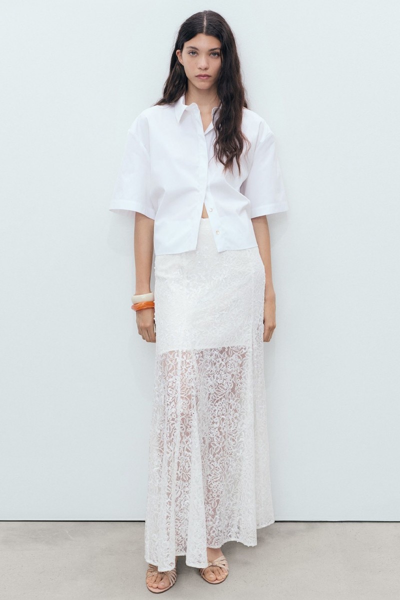 Long Lace Skirt